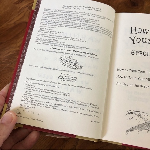 How to Train Your Dragon, book 1, special collector’s edition, hardcover book - Picture 5 of 7